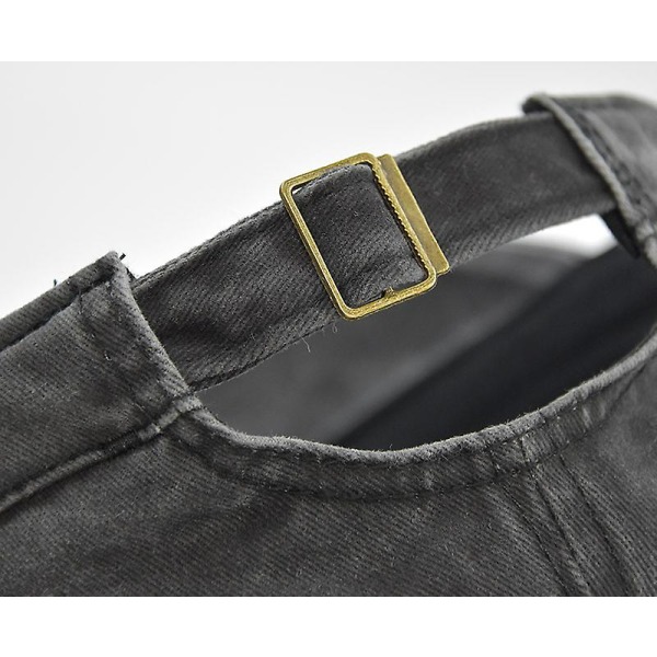 Flad Top Kasket Retro Baseball Kasket Militærkasket black