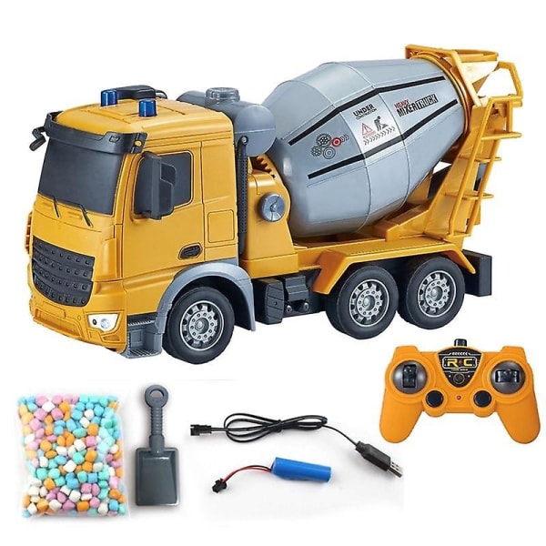 1:24 Engineering RC Car Simulering Cement Mixer Truck Toys RC Du