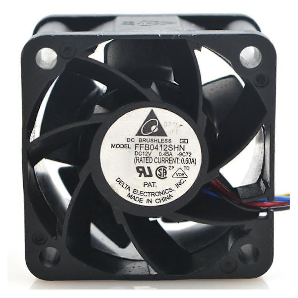 FFB0412SHN 4028 40MM 40X40X28MM Servervifte Stor Effekt Kjølevifte 12V 0.45A - Voldsom Luftstrømsvifte 4P