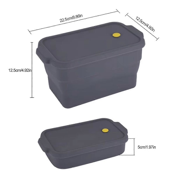 Silikon Sammenleggbar Toastbrødform Non-Stick Mini Brødform Lett Å Løsne Liten Toast Rektangelform f