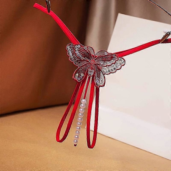 Dam Trosor Transparent G-string Bandage Trosor Pärltrosor Erotisk Underkläder Frestelse Stringtrosor New-Yvan