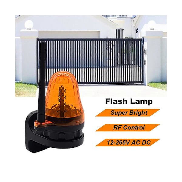 Universal 12V-265V LED Signal Alarm Lys Strobe Blinkende Lys Vægmonteret Nødadvarselslampe f