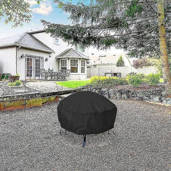 Eldstadsskydd, 85*40cm Rund Eldstadsskydd för Uteplats, Eldstadsskydd Vattentätt Vindtätt Anti-UV Eldstadsskydd