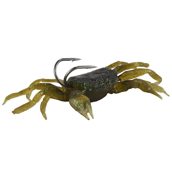 6 Stykker Krabbefiskelokke Sæt, Simulerede Krabber Agn Kunstige Fiskelokker Grej med Skarp Krog, 3