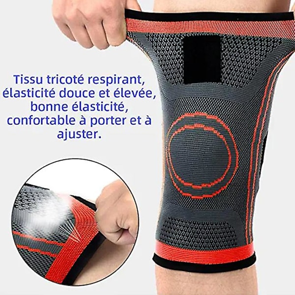 Knäskydd, Justerbart Knäskydd, Knäskydd för Patella och Ligament, Kompressionsknäskydd, Knä Osteo