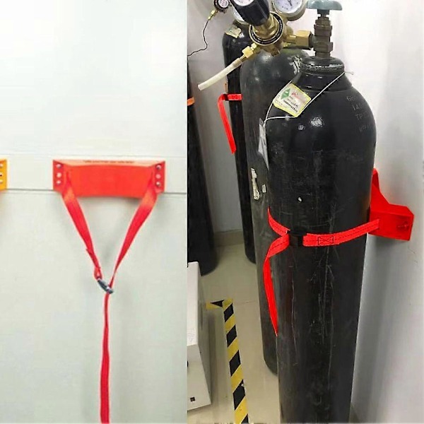 2 stk. Propan Tank Holder, Gassflaskeholder, Sylinderveggmontert Brakett, Gassflaskeholder for