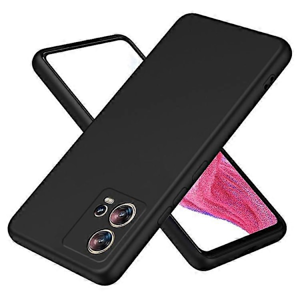 Kompatibelt Skal för Motorola Edge 30 Fusion 5G, 2.2mm Gummerat TPU Telefonskydd Black