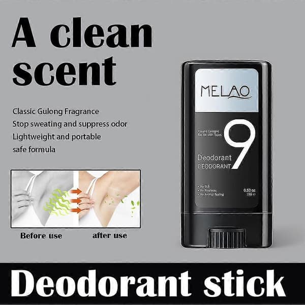 MELAO No 9 Deodorant Stick til Mænd Hurtigtørrende 15g
