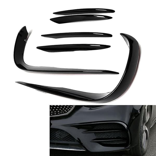 Bil Frontfanger Spoiler Splitter Deksel Tåkelys Grill Stripe for E Klasse W213 Sport E63 2016 2017