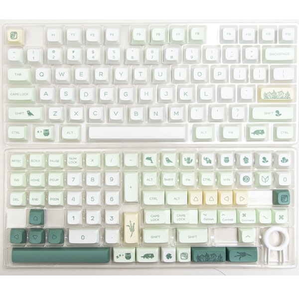 144-tangenters zoo och botanisk trädgård keycap PBT dye-sublimering personlig keycap mekaniskt tangentbord botanical garden Pack by paper box