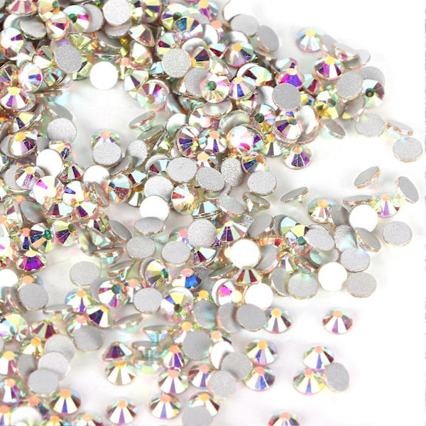 1440 stk. Rhinestones Skinnende Hotfix Flatback Bred Anvendelse DIY Negle Rhinestones til Håndværk AB Farve