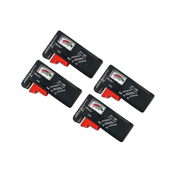 4-pack BT-168 Batterikapacitetstestare, Batteritestare Liten Universell Batterikontrolltestare