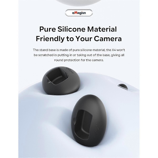 Silikonstativbase for X4 Monteringsbaseholder for Insta 360 X4 Action Kameratilbehør