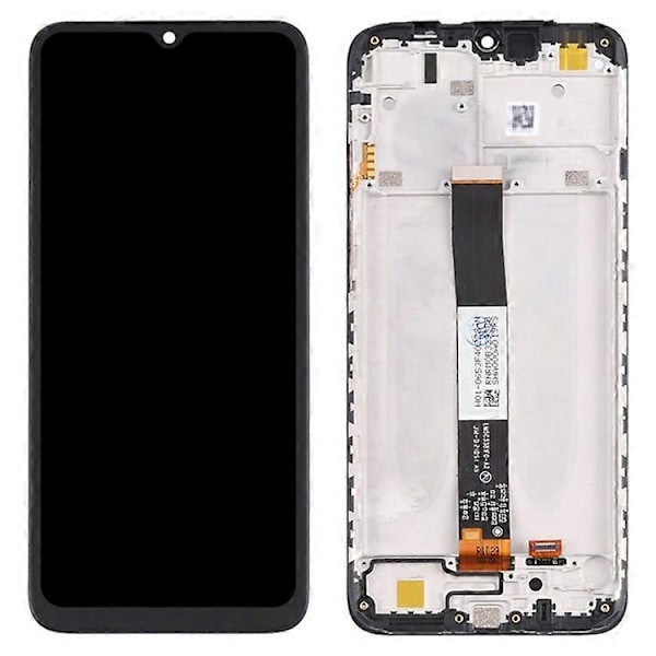 Kompatibel för Xiaomi Poco C31 Grade S OEM LCD-skärm och digitizer-enhet + Ramdel (utan logotyp)