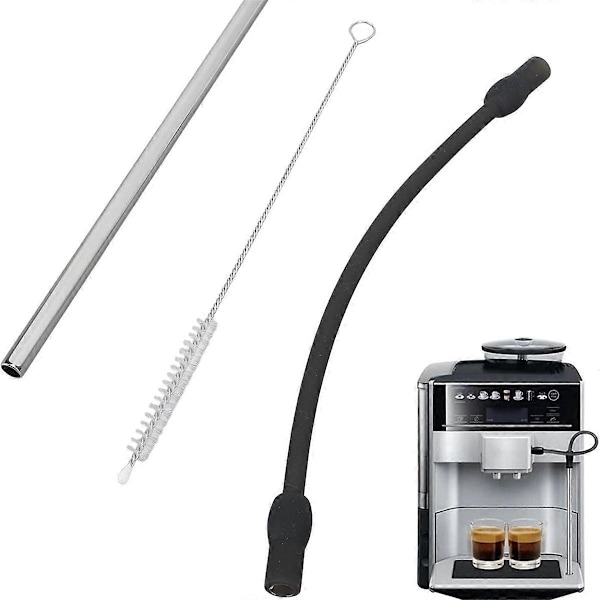 Helautomatisk kaffemaskin mjölkersättningsslang för och kaffemaskin mjölkslangrengöring