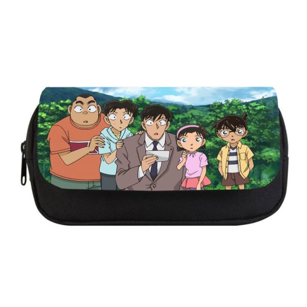 Student Case Anime Detective Conan Dubbel Blixtlås Case 7