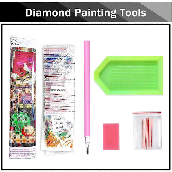 Landskap Diamantmålning Fullständiga Strass, Diamantbroderi Komplett Kit Diamantmålning Landskap, DIY 5D Diamantmålning Landskap Full 5D Diamant