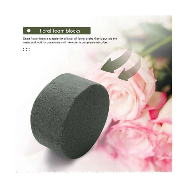 Skum, 30 st Runda Torra Skumblock, Gröna Styrofoam-block för, Perfekt för Blommor