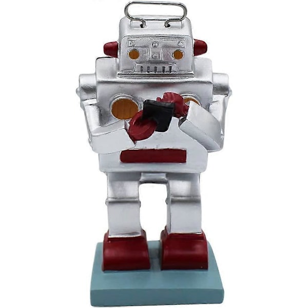 Kreativ robot skrivebords telefonholder (eksklusive telefoner), sød universal skrivebords tablet telefonholder, understøtter hjemme- og kontorindretning