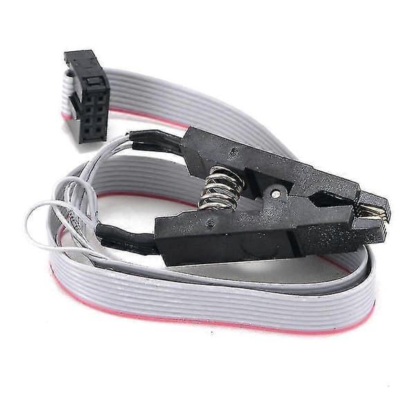 Ch341a USB-programmeringssett med SOP8-klips EEPROM-brenner BIOS-flasher SPI Flash-programmeringssett med 1,8V-adapter og 150mil SOP8-sokkel for 24/25-serien