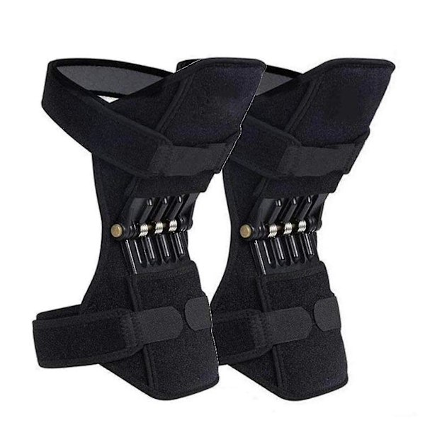 Power Knee Support Brace Fjäder Knäskydd, 1 par Patella Booster Fjäder Knäskydd Stöd För Vandring Sport