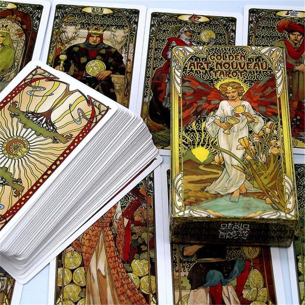 Kultainen jugend-tarot-korttipakka lautapelejä Light yellow