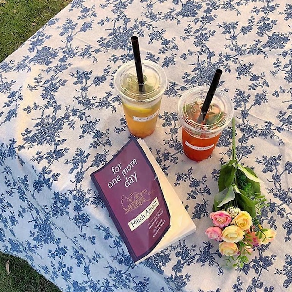 Picknickfilt Tredimensionell Präglad Textiltryck Bomullsduk för Picknick