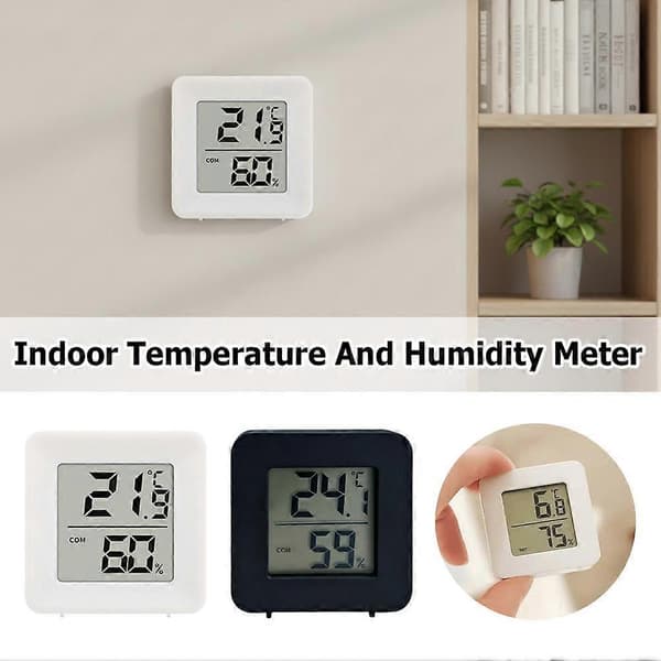 Inomhustermometer Hygrometer, Mini Hög Noggrannhet Digital Inomhus Hygrometer Termometer