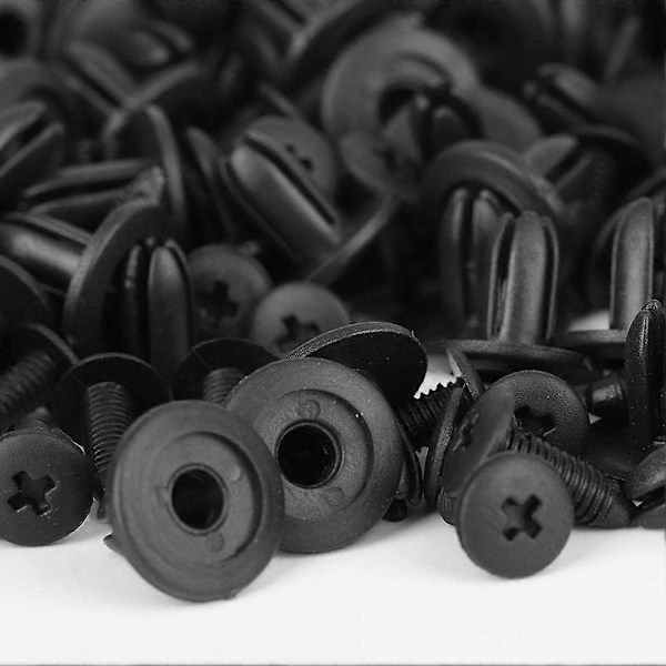 Fender Puskurin Kiinnike Sarja, 100 Kappaletta Auton Muoviniitti Korin Painonappi Niittikiinnikkeet 6mm