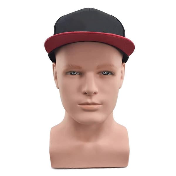 Mannequin-hode for menn, profesjonelt mannekeng-hode for utstilling av parykker, hatter, hodetelefonstativ (Hudfarge C