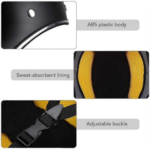 Baseballcaps Justerbar Hurtigspenne Halv Baseballcaps Svart