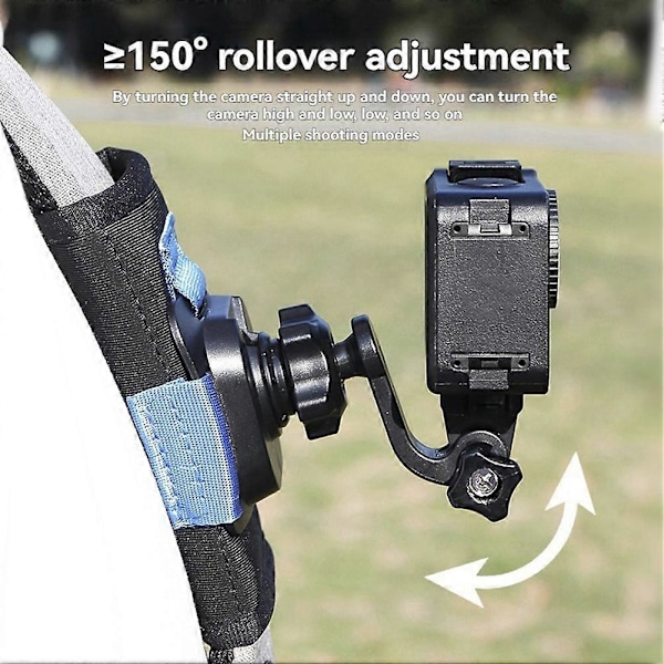 Nylon Solkilukko Reppu Klipsi GoPro Quick Release 360° Toisen Leikkauksen Vaaka- ja Pystysuuntaiseen Kuvaukseen D