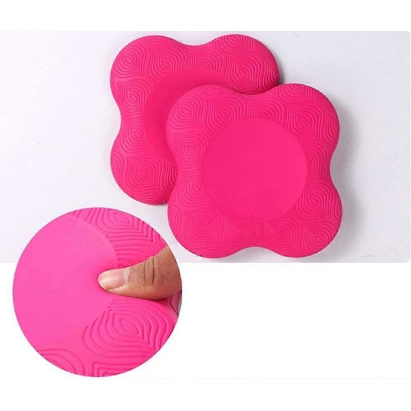 Bärbara Knäskydd Halkfria Handleder Händer Armbågar Balansstöd Pad för Plankan Pilates Yoga Träning Skyddande, Blå