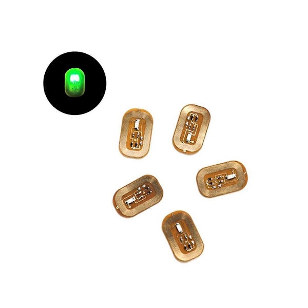 5 stk. NFC Flash Negleklistremerke LED Bare Chip Intelligent Lysende Neglelakk Negleklistremerke Forbedring