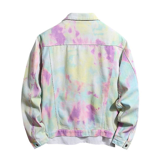 Tie Dye Jeansjacka för Män M