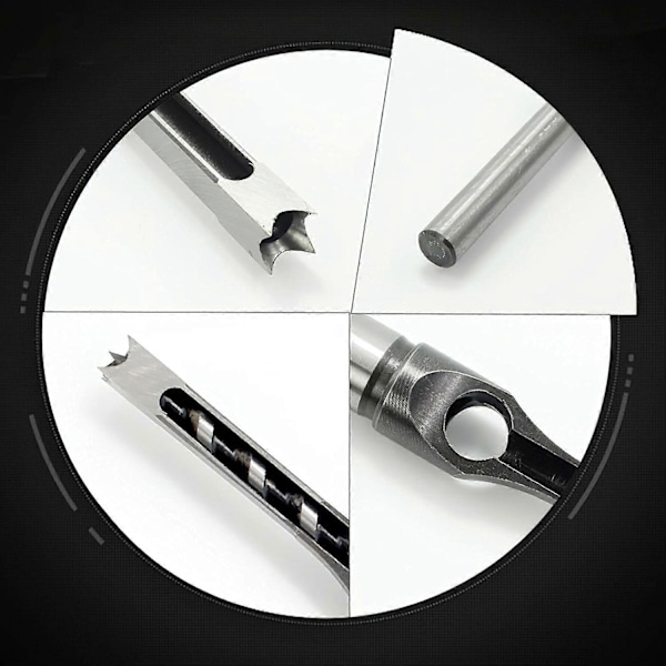 Firkantet Hul Borbit Åbner, 14mm Mortise Borbit, Firkantet Hul Høj Hastighed Stål Multi-Purpose