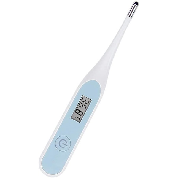 1 stk. Digitalt Basaltermometer Hurtig Aflæsning Elektronisk Termometer 20 Sekunders Hurtigtest Termometer Til Baby Voksenblå