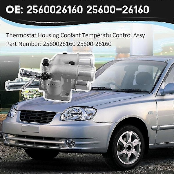 Termostathus Kølevæske Temperatur Kontrol Assy til Accent Matrix Cerato 25600-26160