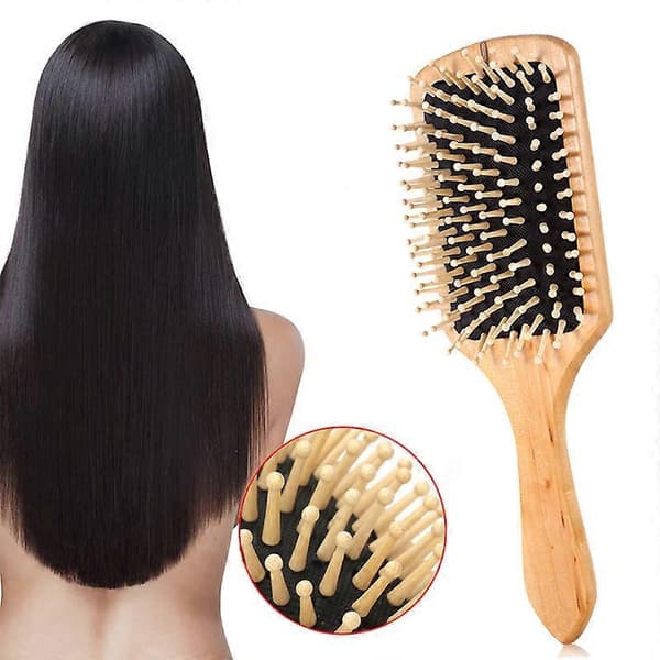 Massagekam - Schima Superba Trä Hårbottenmassager för Hår & Avkoppling