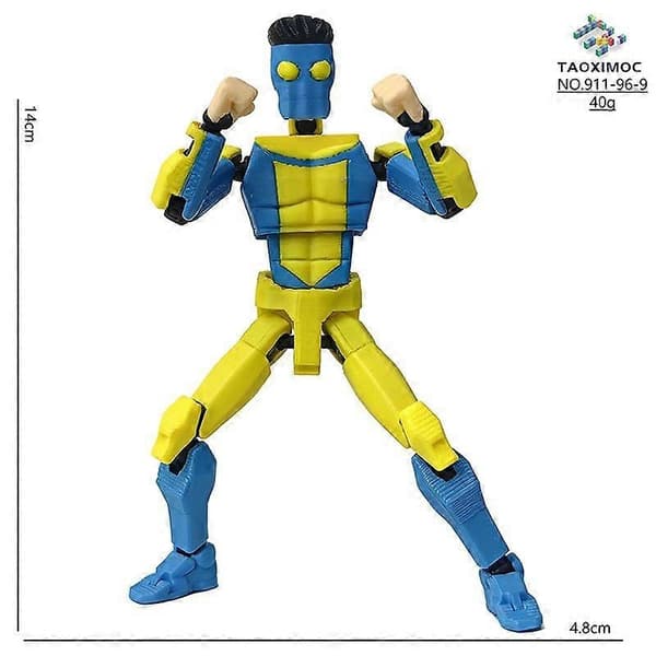 9L3D-printede superhelte Invincible 2.0 Anime Multi-leddede formskiftende legetøj Actionfigur tilbehør Style 1