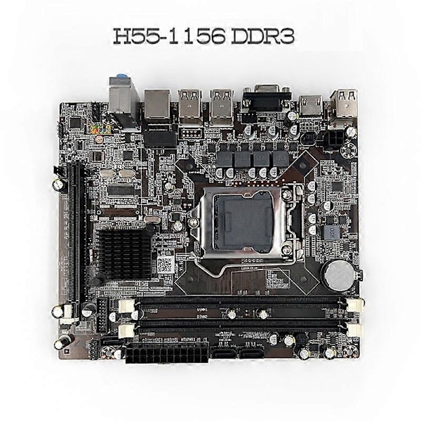 H55 Emolevy LGA1156 Tukee I3 530 I5 760 -sarjan CPU DDR3 -muistia Tietokoneen emolevy+I3 530 C
