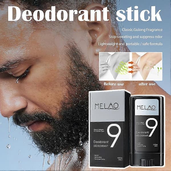 MELAO No 9 Deodorant Stick til Mænd Hurtigtørrende 15g