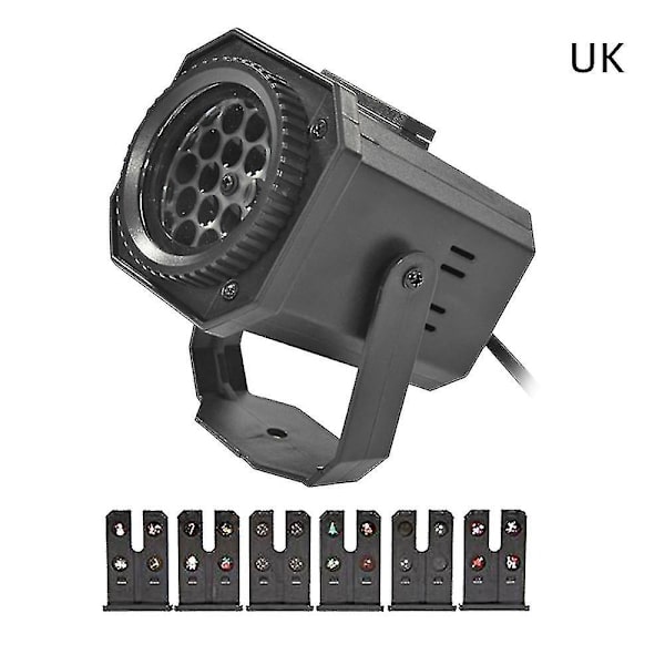 24 Mønstre Utendørs Juleprojektor 8w Led Laserprojeksjonslys UK PLUG