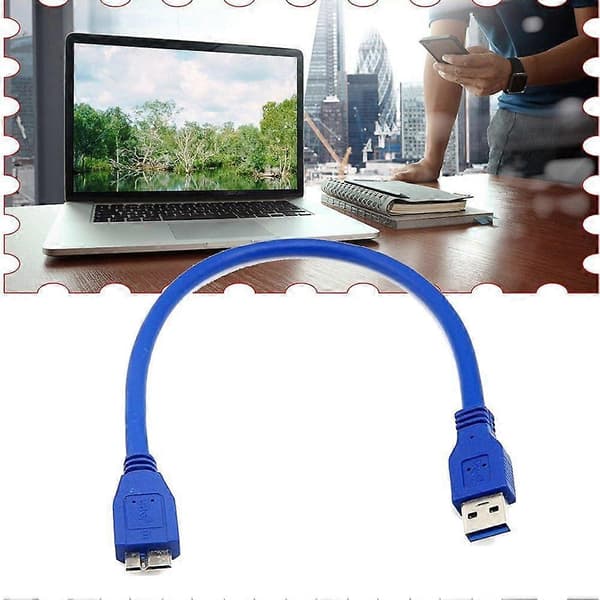 30cm/100cm USB 3.0 A han til Micro B kabel til mobil harddisk HDD FAO 1m