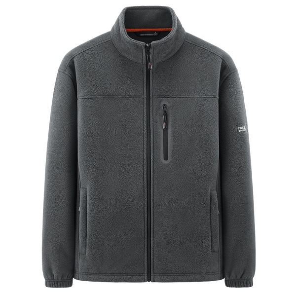 Herre Efterår Vinter Militær Taktisk Sport Varm Fleece Hætte Outdoor Adventure Vandring Bjergbestigning Turisme Jakke Frakker Dark Grey 3XL 180CM 83-90Kg