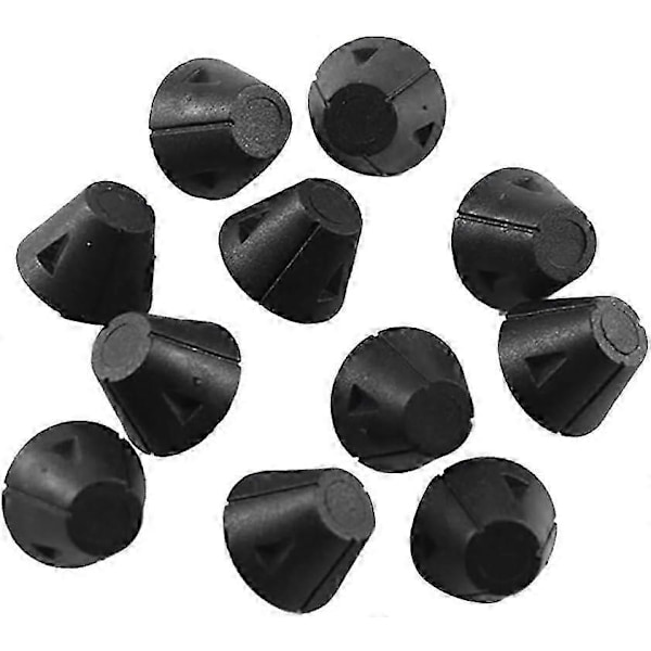 25 stk. Udskiftningsfodboldknopper Sorte fodboldknopper 13 mm Plastikknopper til fodboldstøvler Skridsikre metalknopper Fodboldstøvler til voksne børn Soc