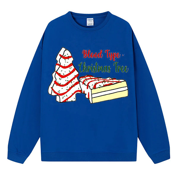 Jule Sweatshirt til Kvinder Drop Shoulder Lange Ærmer Ny Pullover Europæiske og Amerikanske Efterårs- og Vintertoppe til Piger Gray M
