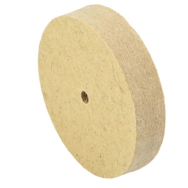 5 tommer uldfilt poleringsskive 125 mm hvid slibeskive poleringspude filt til polering af rustfrit stål slibemaskine roterende værktøj XXW