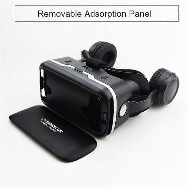SHINECON 6 Generation G04E 3D VR Glasögon Virtual Reality Headset med Hörlurar för 4.0