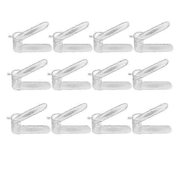 12-pack Skohyllor Organizer för Garderob, Justerbar Skoställhållare Skobesparare Skoställ för